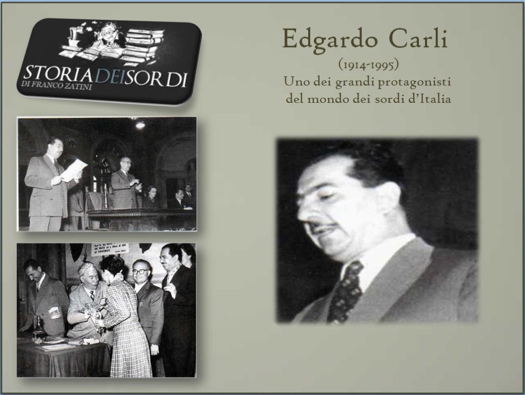 Edgardo Carli Storia dei Sordi