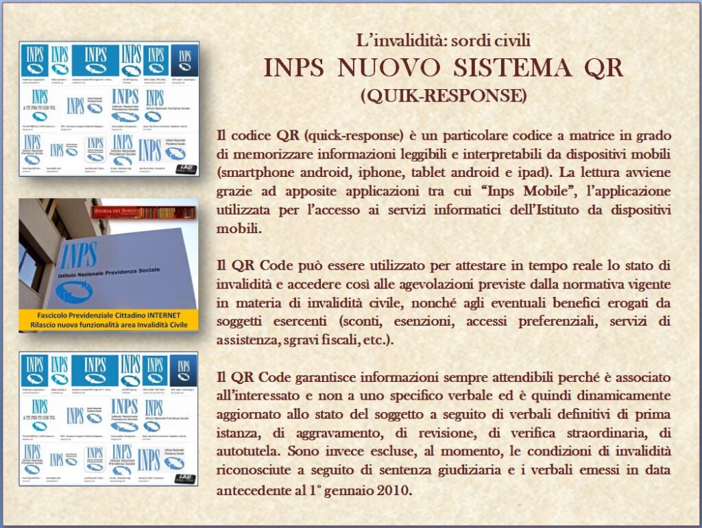 INPS sistema codice QR quick response
