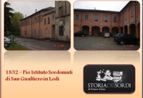 1832 – Pio Istituto Sordomuti di S.Gualtiero in Lodi