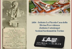 1834 – Istituto La Piccola Casa della Divina Provvidenza (Istituto Cottolengo) Sezioni Sordomuti in Torino