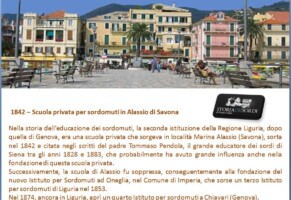 1842 – Scuola privata per sordomuti in Alassio di Savona