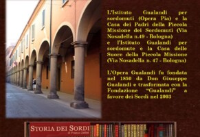 1850 – Istituto Gualandi per i Sordomuti e le Sordomute in Bologna (Casa Madre)