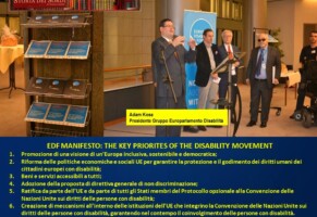 Manifesto di priorità del Forum Europeo dei Disabili con ok da parte del Parlamento europeo