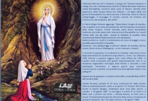 Madonna di Lourdes ed i Sordi