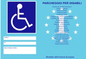 Parcheggio per i disabili. Nuovo contrassegno europeo