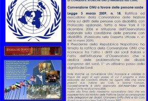 Tre maggio: la Convenzione ONU sulla disabilità entra in vigore  (Newsletter della Storia dei Sordi n. 483 del  2 maggio 2008)