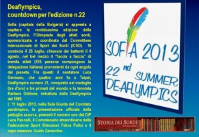 XXII Giochi Olimpici dei Sordi a Sofia (Bulgaria) 2013