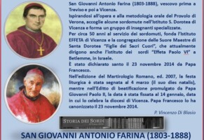 Nuovi Santi per i sordi: Ludovico da Casoria e Giovanni Farina