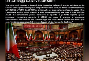 Bloccato il collocamento obbligatorio dei disabili… (Newsletter della Storia dei Sordi n.750 del  3 dicembre 2009)