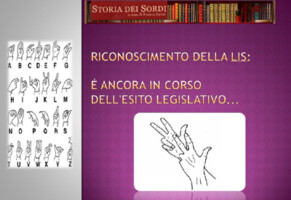 Riconoscimento della Lingua dei Segni Italiana LIS (Disegni e Proposte di Legge)