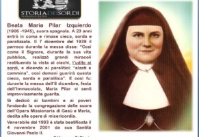 L’udito ai Sordi, Beata Maria Pilar