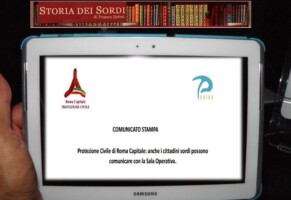 Protezione Civile di Roma Capitale: anche i cittadini sordi possono comunicare con la Sala Operativa