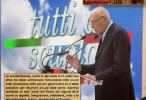 L’apertura dell’anno scolastico 2014-2015. Il discorso del Presidente della Repubblica, no discriminazione nelle scuole italiane