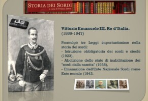 I Sovrani d’Italia ed il Pio Istituto Sordomuti (Newsletter della Storia dei Sordi n.162 del 16 gennaio 2007)